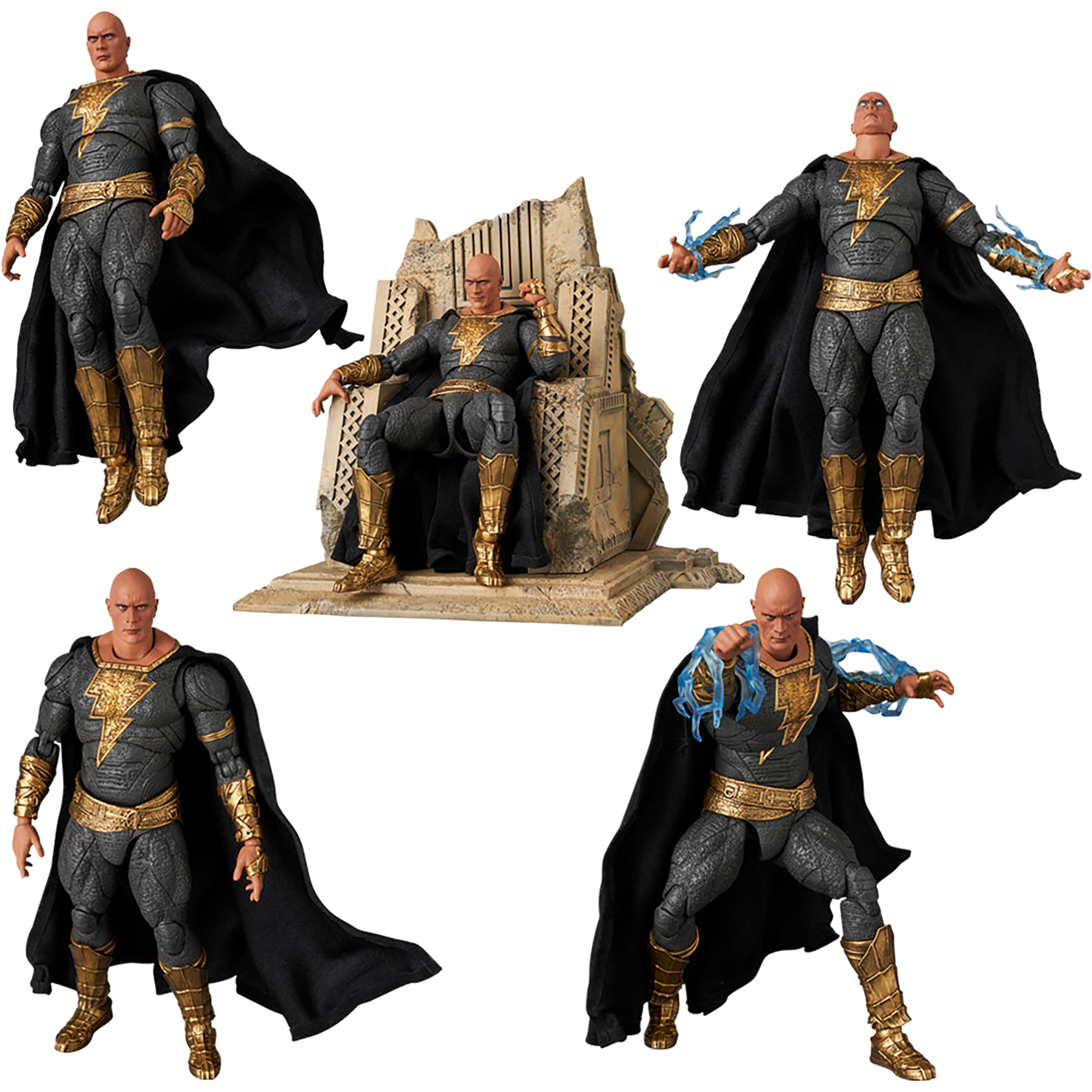 MAFEX BLACK ADAM (GOLD SUIT)
