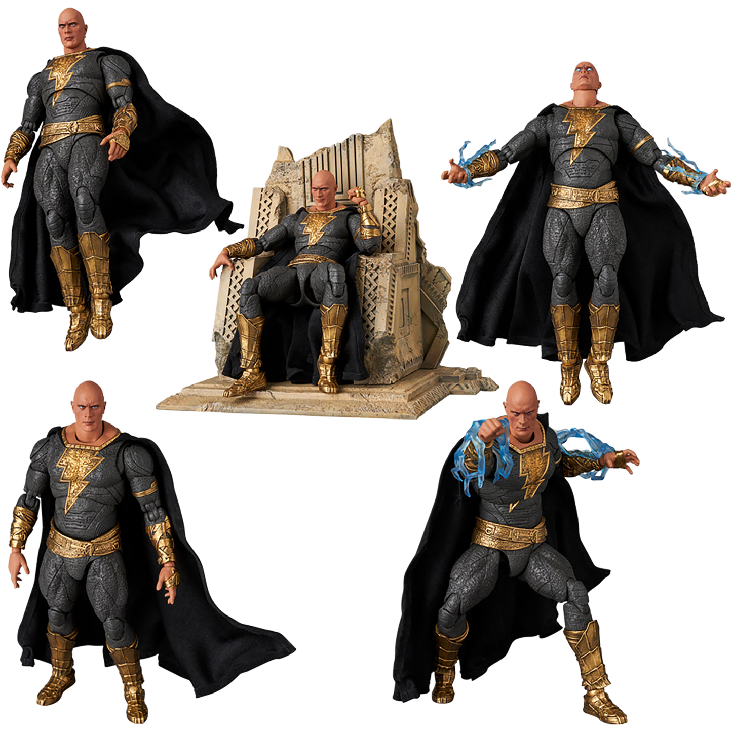 MAFEX BLACK ADAM (GOLD SUIT)
