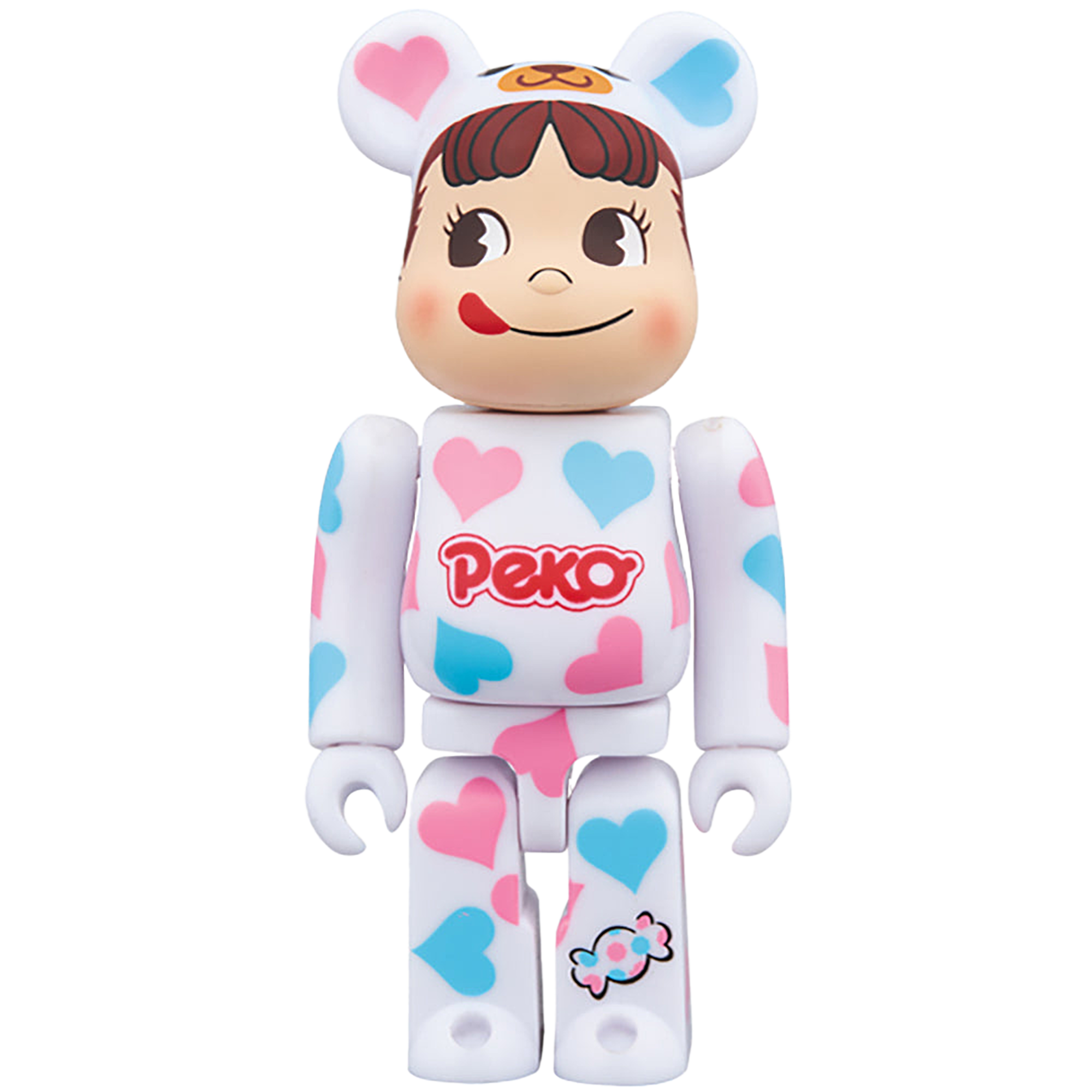 BE@RBRICK 着ぐるみ ペコちゃん ハート 100％ & 400％
