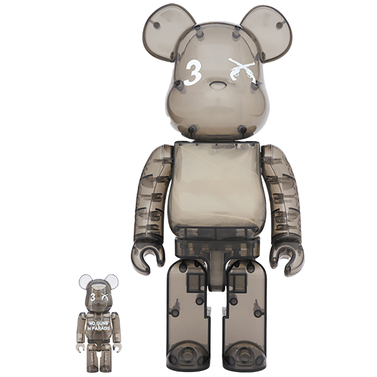 BE@RBRICK 3.PARADIS × roarguns 100％ ＆ 400％