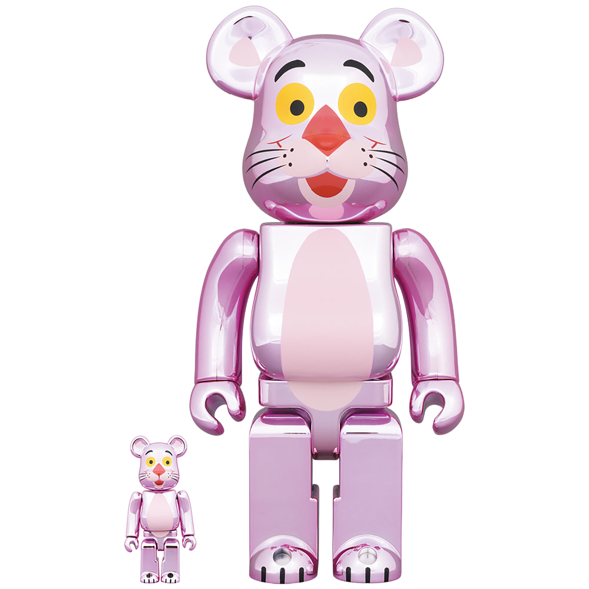 BE@RBRICK PINK PANTHER CHROME Ver.100％ & 400％