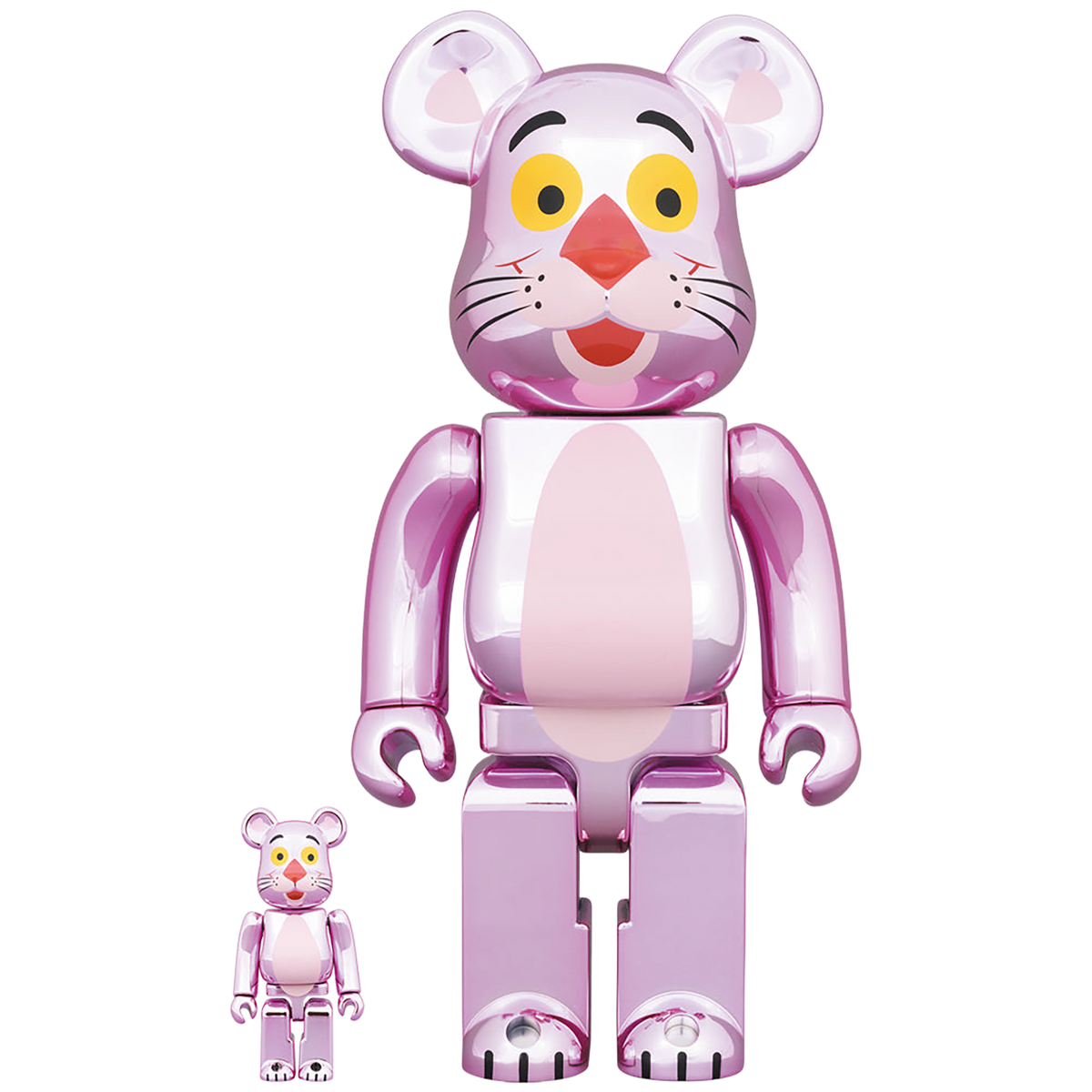 BE@RBRICK PINK PANTHER CHROME Ver.100％ & 400％