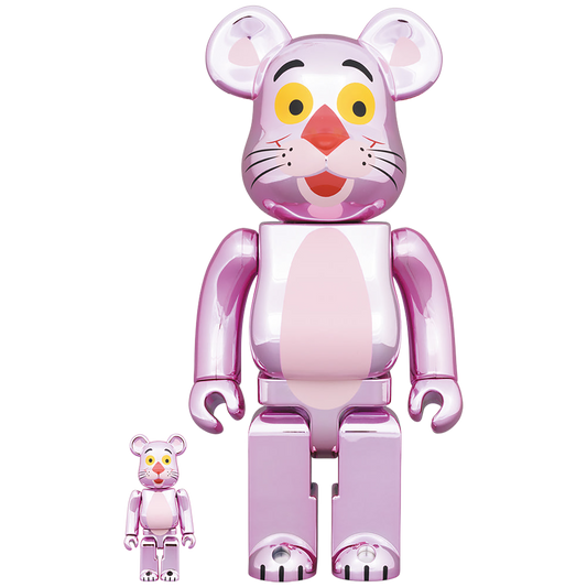 BE@RBRICK PINK PANTHER CHROME Ver.100％ & 400％