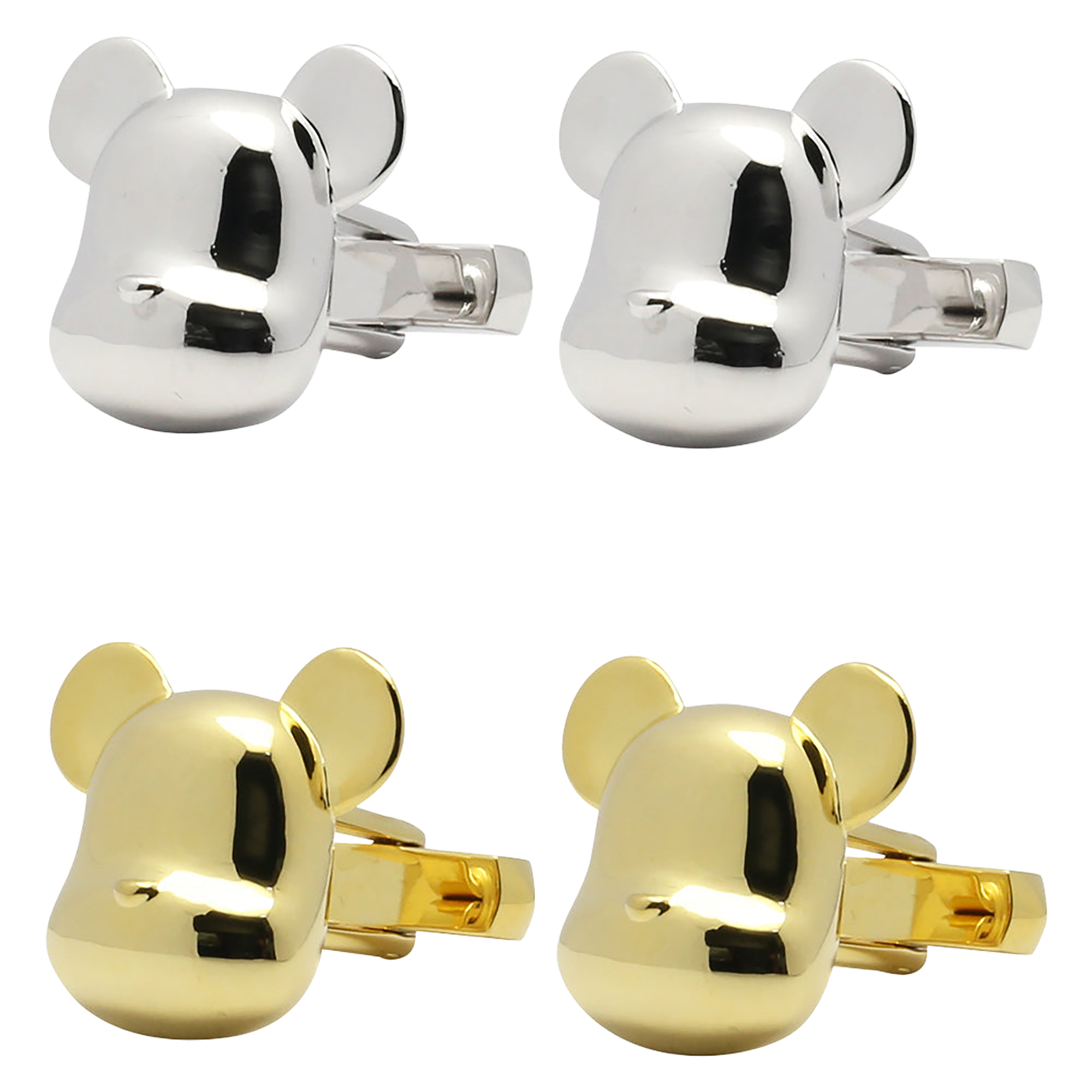 JAM HOME MADE BE@RBRICK FACE CUFFLINKS