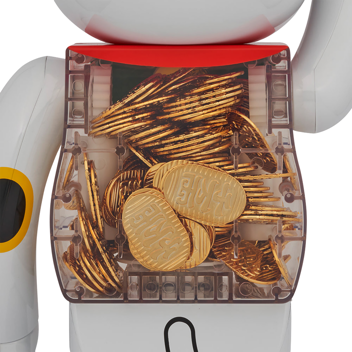 BE@RBRICK Maneki Neko coin White Plating 1000%