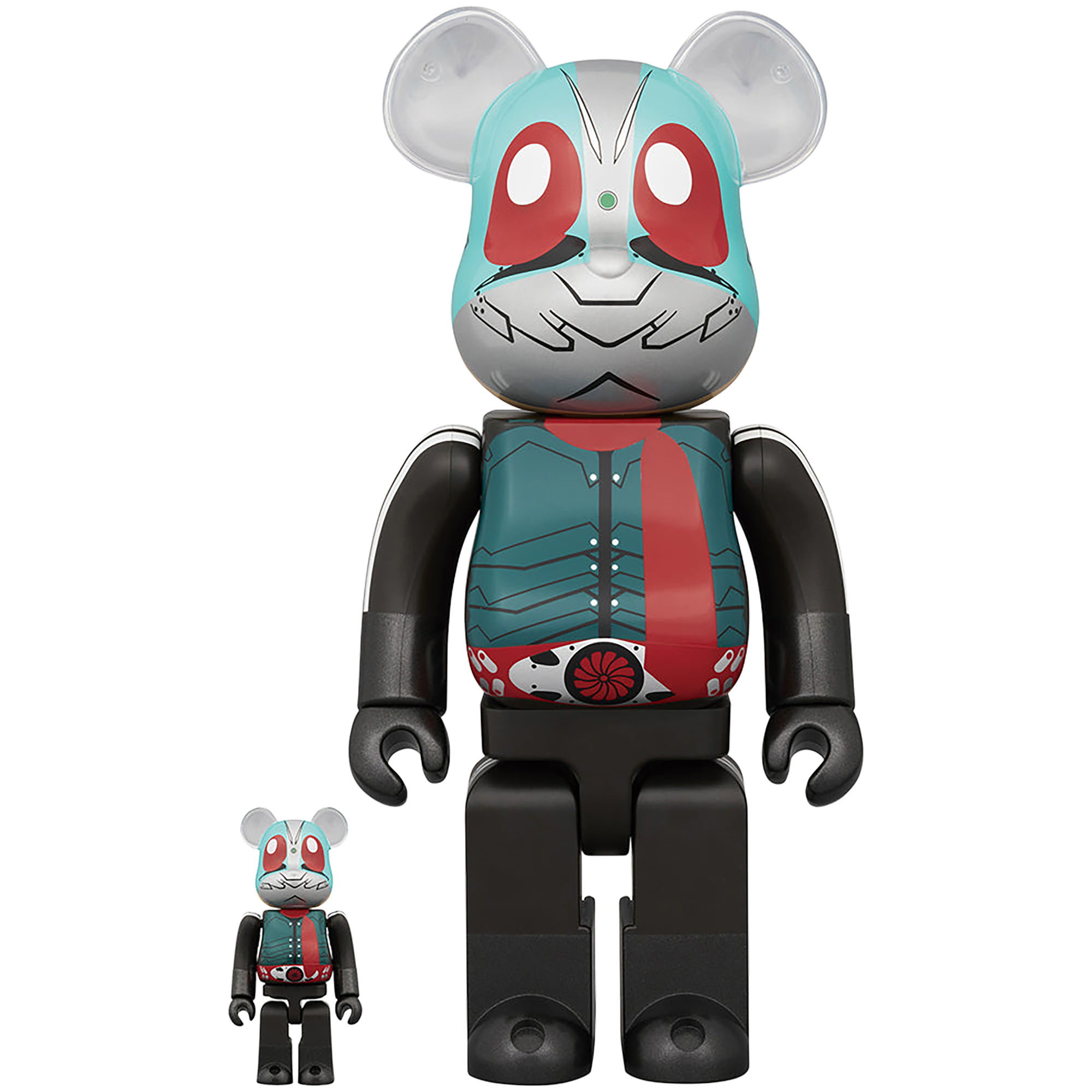 BE@RBRICK Kamen Rider No. 2+1 100% & 400%