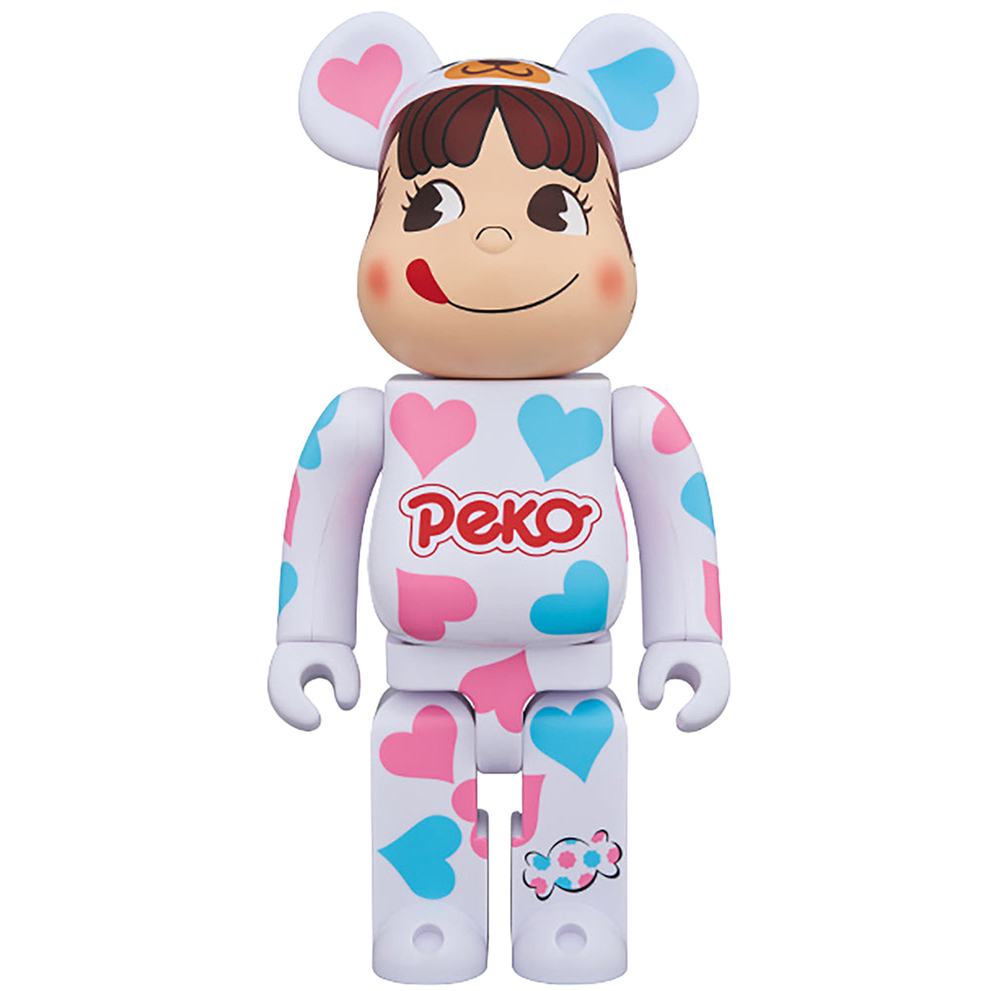 BE@RBRICK 着ぐるみ ペコちゃん ハート 100％ & 400％