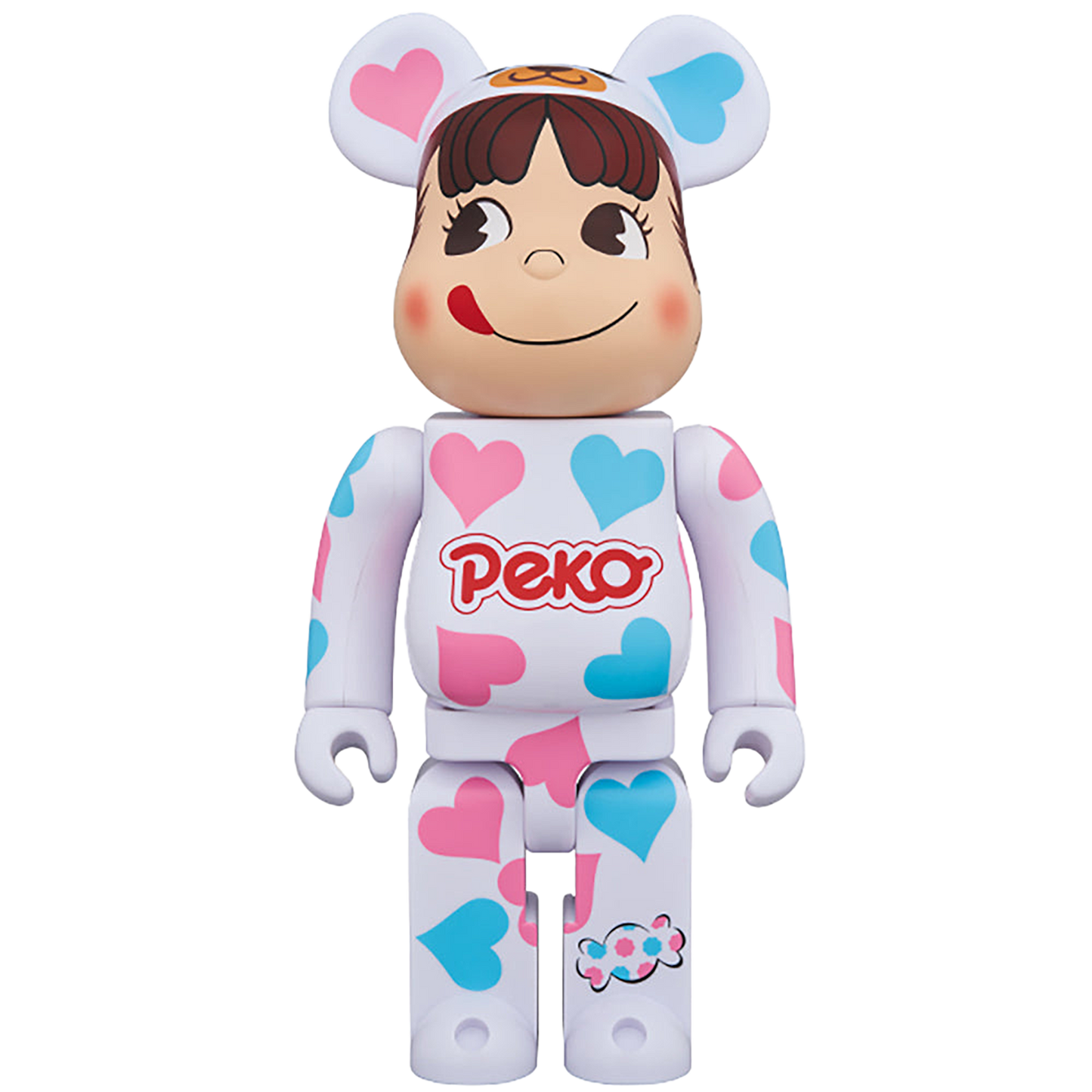 BE@RBRICK 着ぐるみ ペコちゃん ハート 100％ & 400％