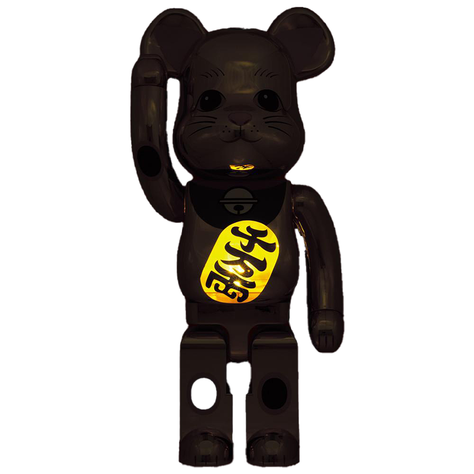 BE@RBRICK Maneki Neko Gold Plated Luminous 1000％