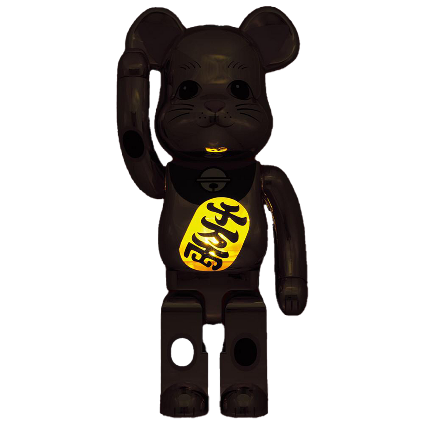BE@RBRICK Maneki Neko Gold Plated Luminous 1000％