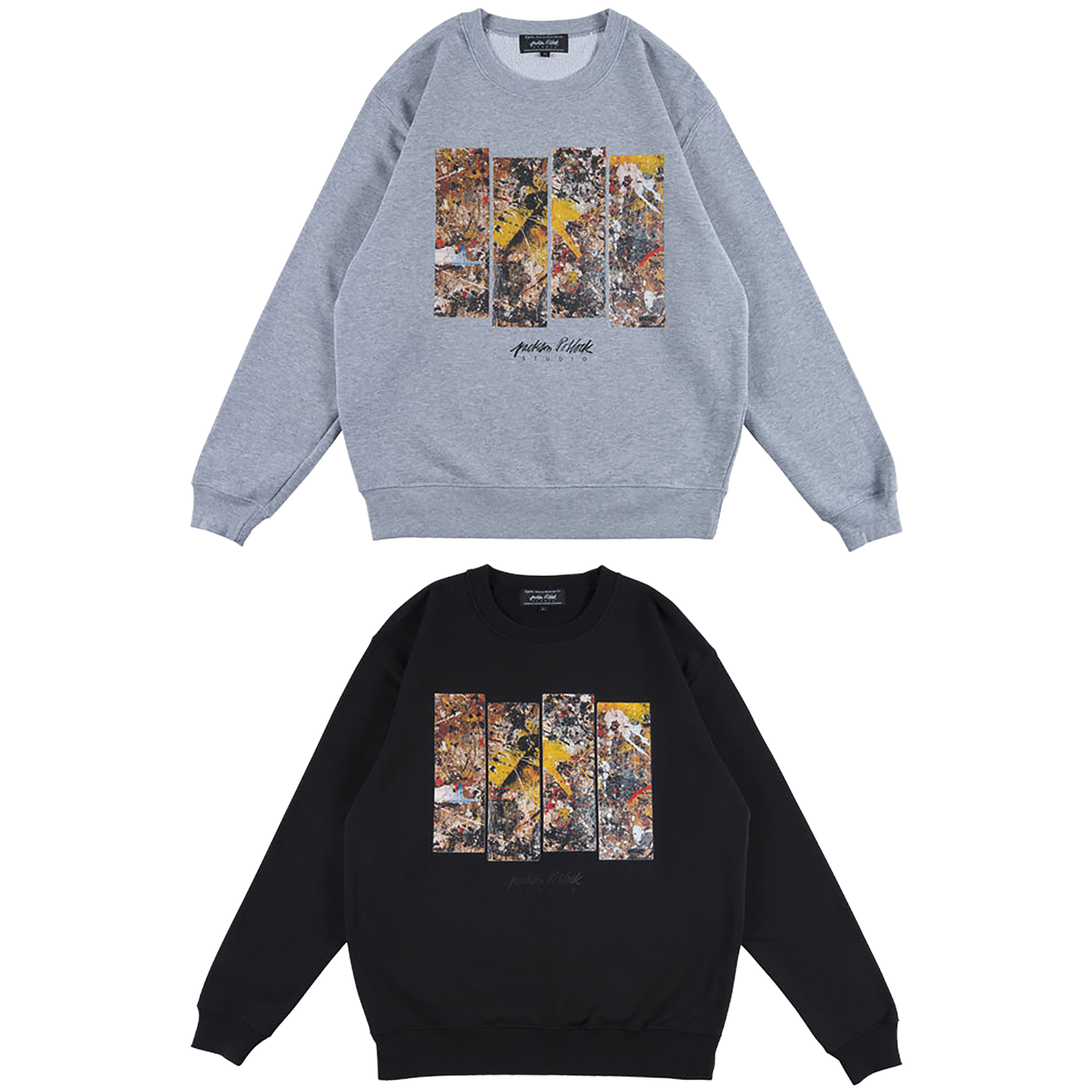 Jackson Pollock Studio CREWNECK SWEATSHIRT "Floor Boards 01"