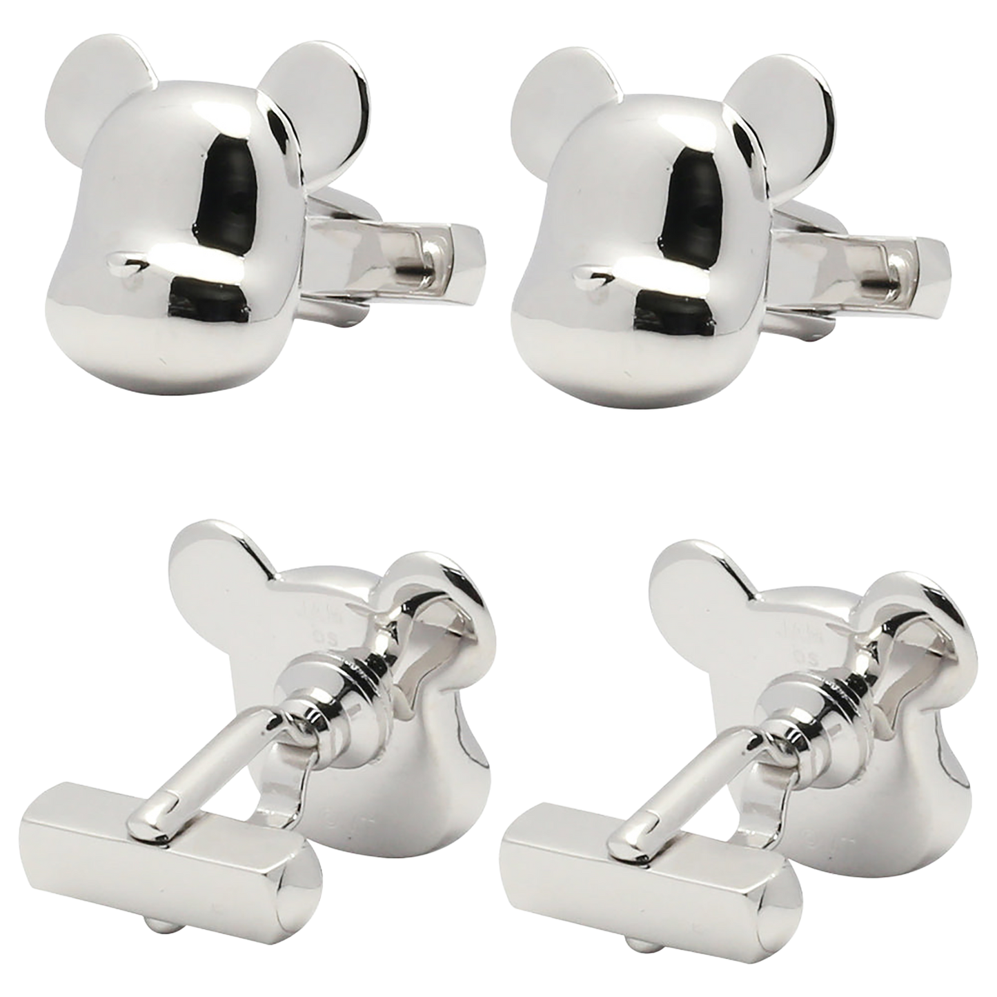 JAM HOME MADE BE@RBRICK FACE CUFFLINKS