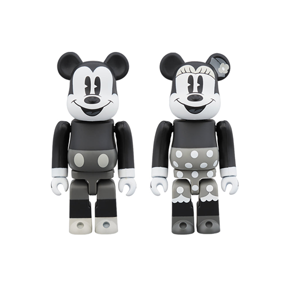 BE@RBRICK MICKEY MOUSE & MINNIE MOUSE 100％（B&W Ver.） 2 PACK_0