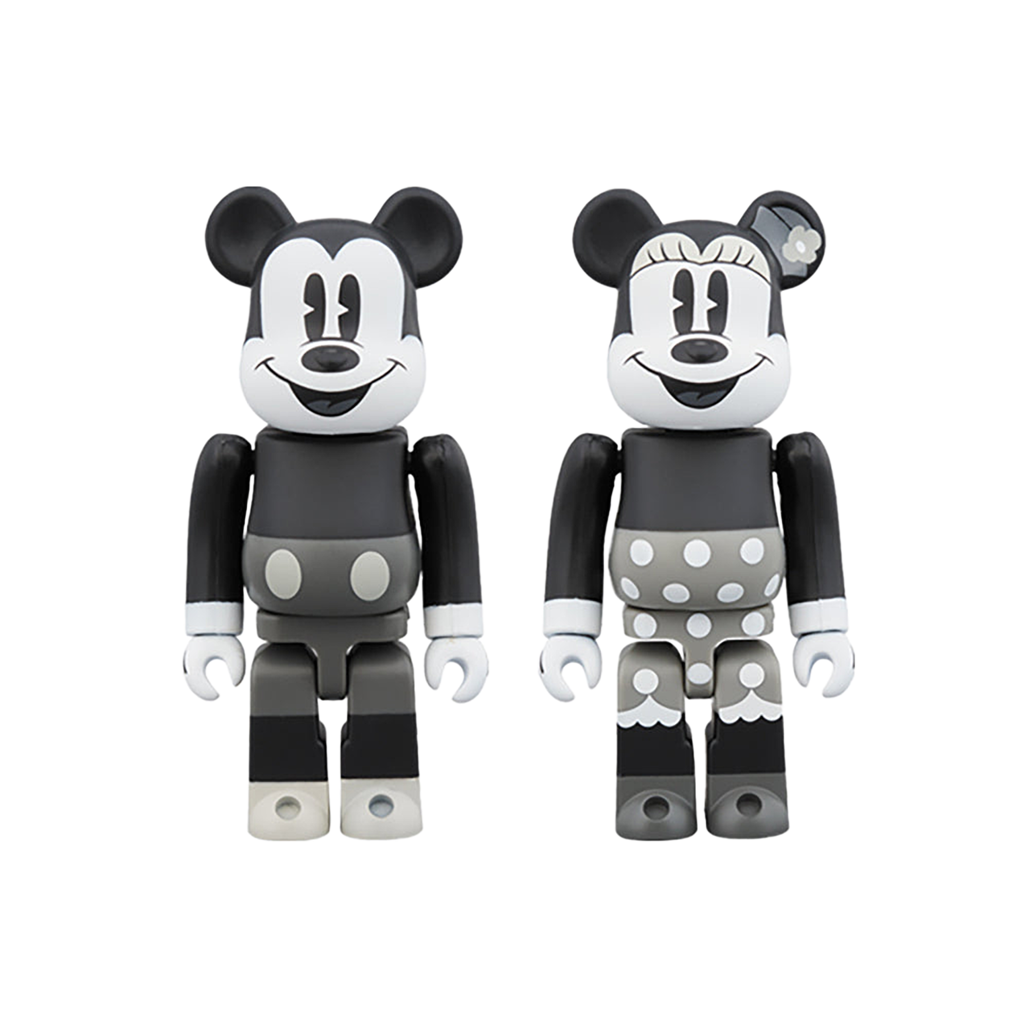 BE@RBRICK MICKEY MOUSE & MINNIE MOUSE 100％（B&W Ver.） 2 PACK