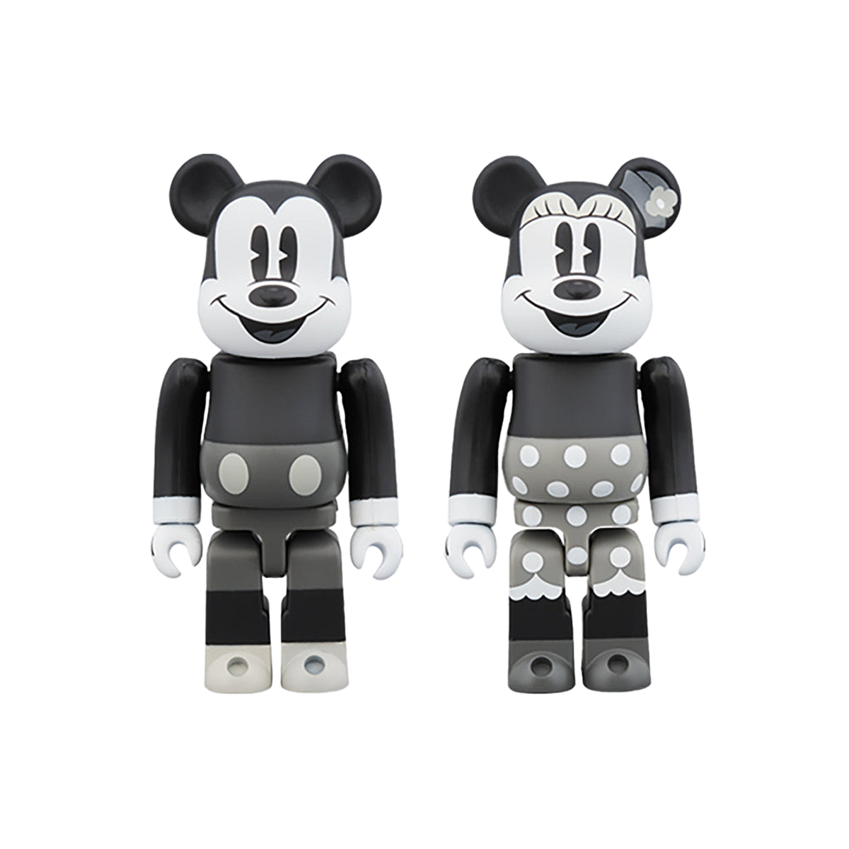 BE@RBRICK MICKEY MOUSE & MINNIE MOUSE 100％（B&W Ver.） 2 PACK