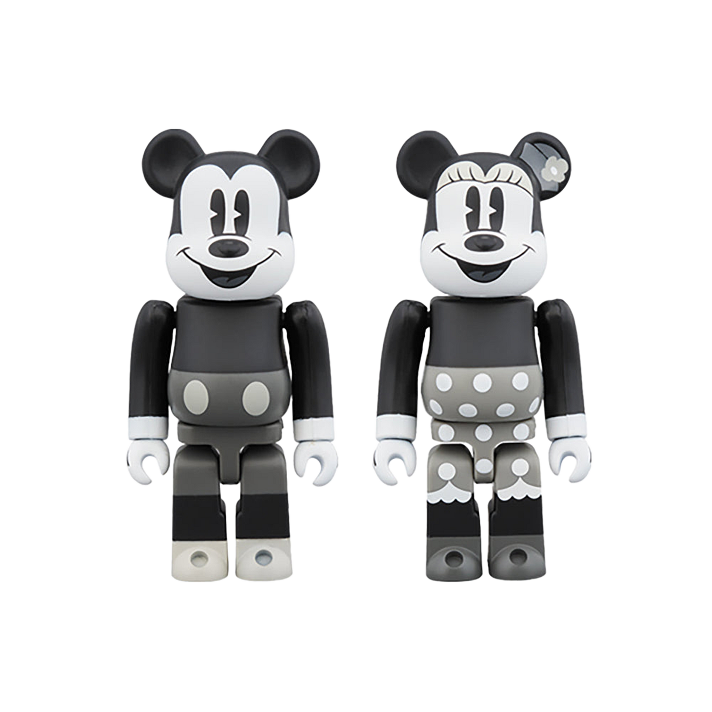 BE@RBRICK MICKEY MOUSE & MINNIE MOUSE 100％（B&W Ver.） 2 PACK