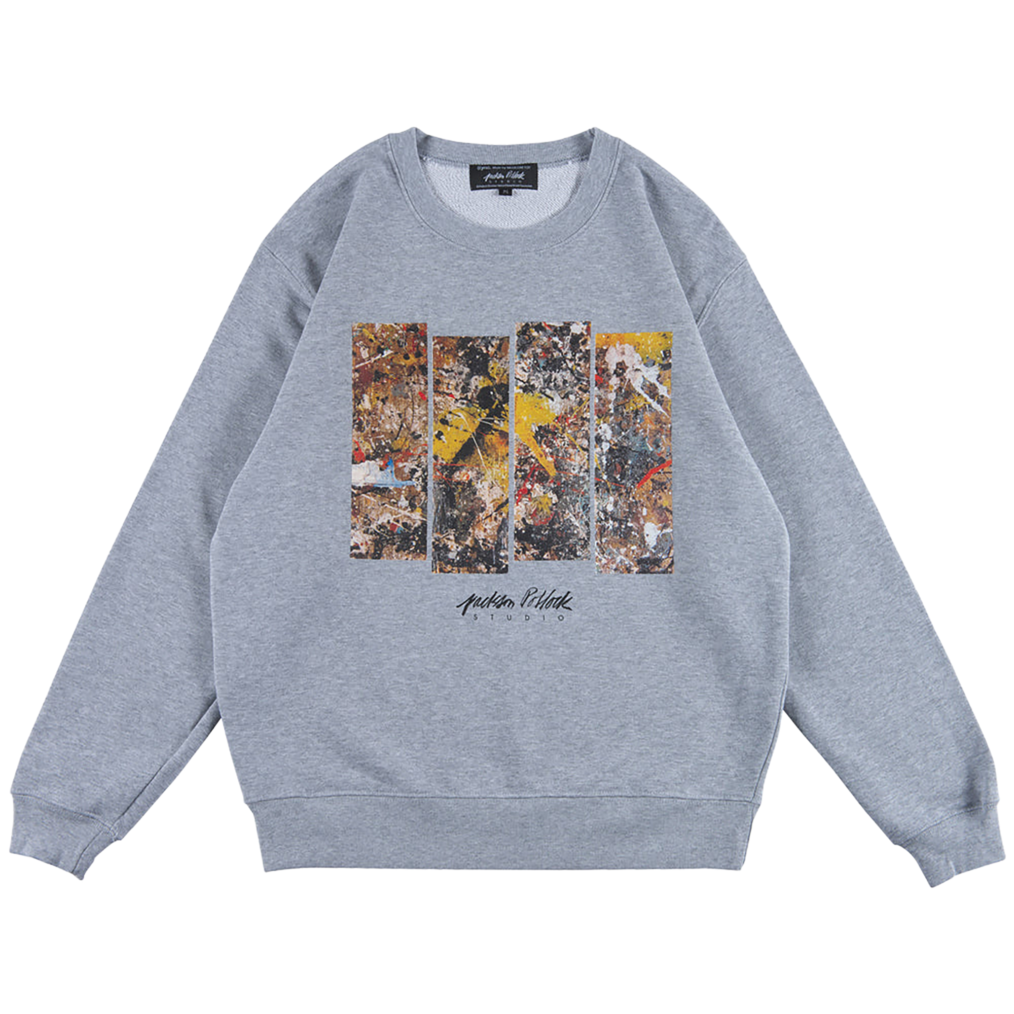 Jackson Pollock Studio CREWNECK SWEATSHIRT "Floor Boards 01"