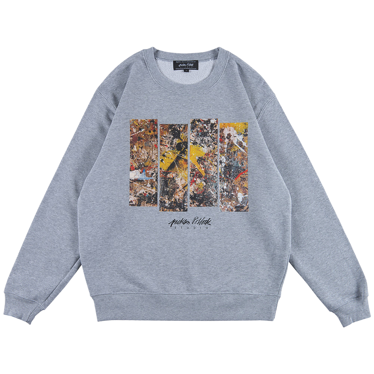 Jackson Pollock Studio CREWNECK SWEATSHIRT "Floor Boards 01"