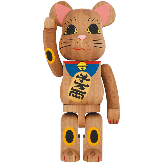BE@RBRICK Karimoku Maneki Neko 1 Blue 1000%