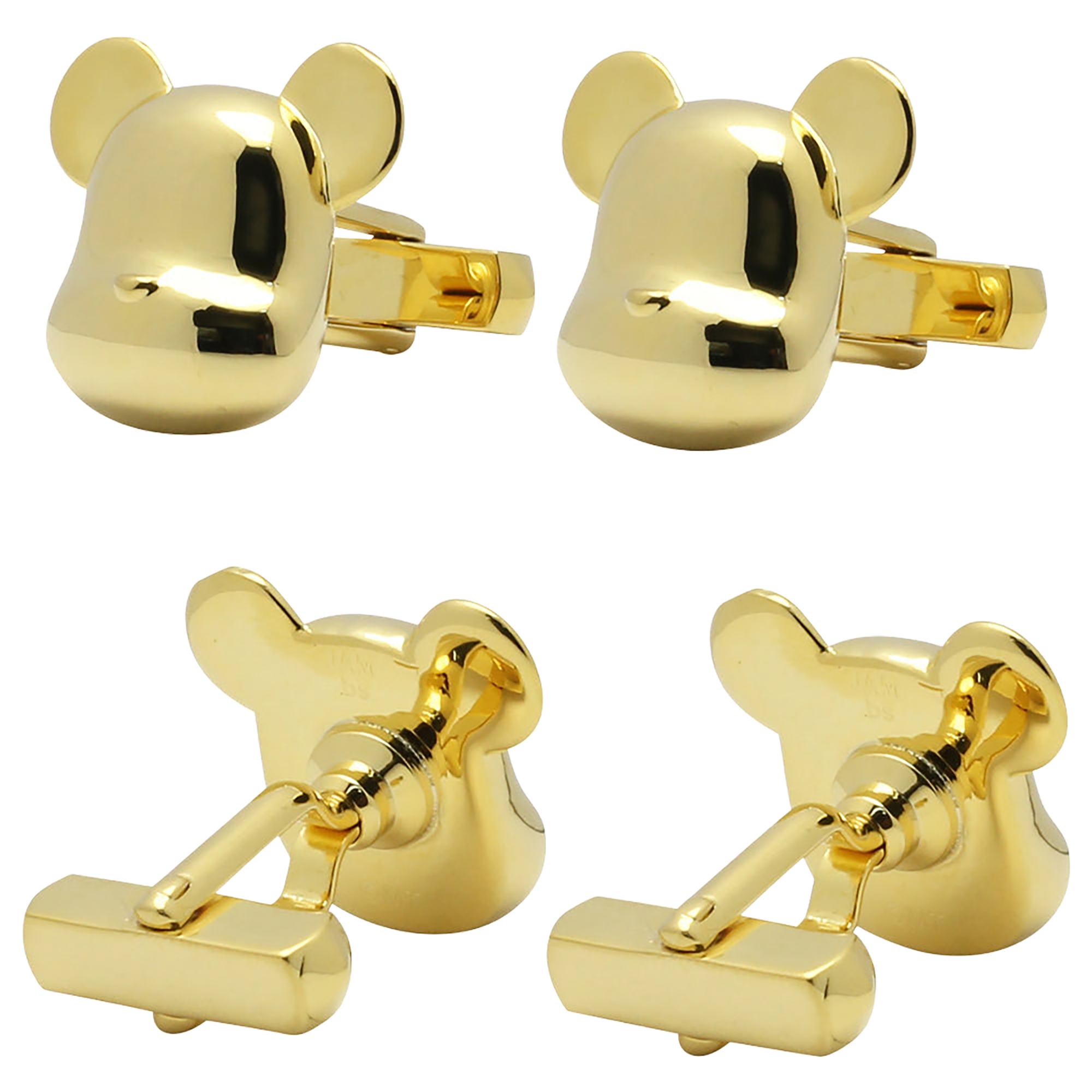 JAM HOME MADE BE@RBRICK FACE CUFFLINKS