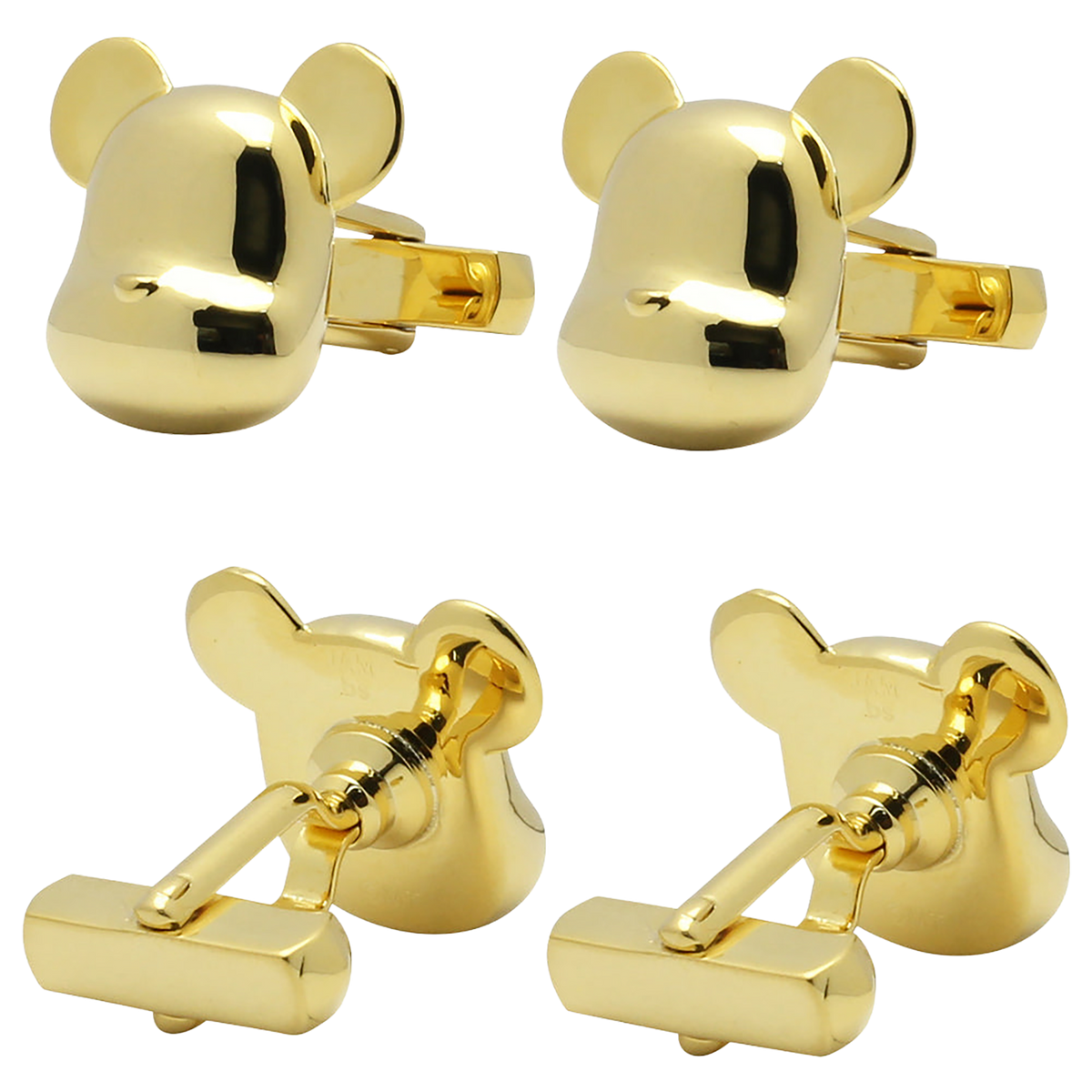 JAM HOME MADE BE@RBRICK FACE CUFFLINKS