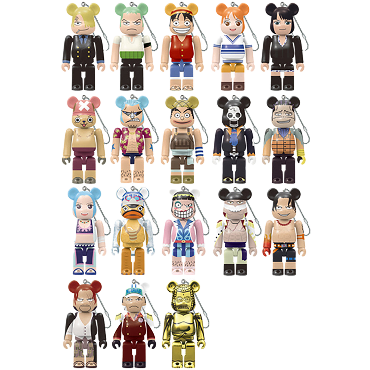ワンピース20th BE@RBRICK（A／B／C-TYPE）