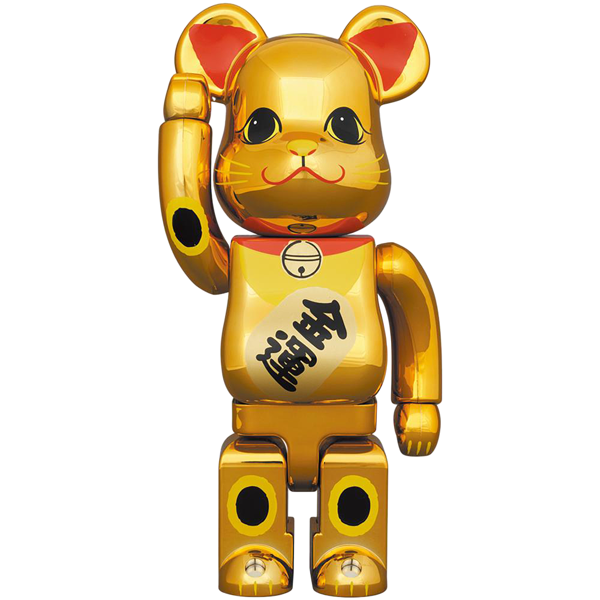 BE@RBRICK Maneki Neko Gold Luck Gold Plated 3 400% 