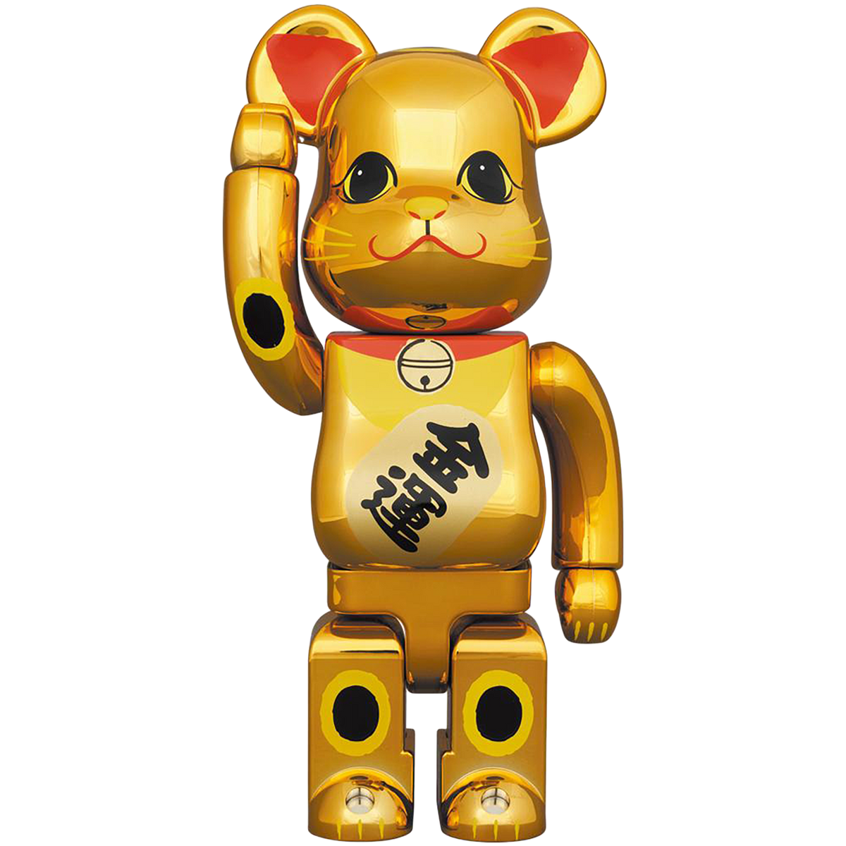 BE@RBRICK Maneki Neko Gold Luck Gold Plated 3 400% 