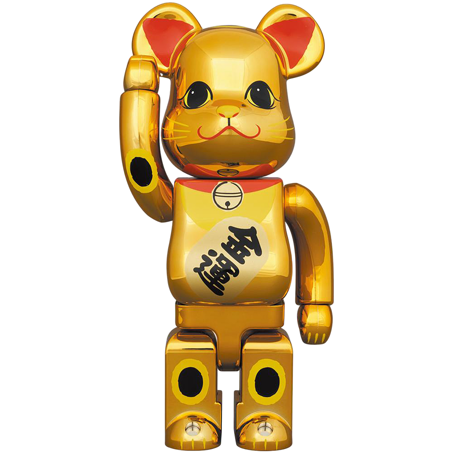 BE@RBRICK Maneki Neko Gold Luck Gold Plated 3 400% 