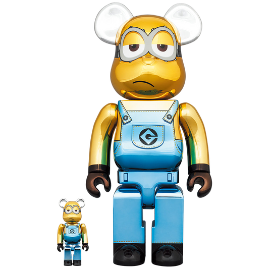 BE@RBRICK KEVIN Chrome Ver. 100％ & 400％