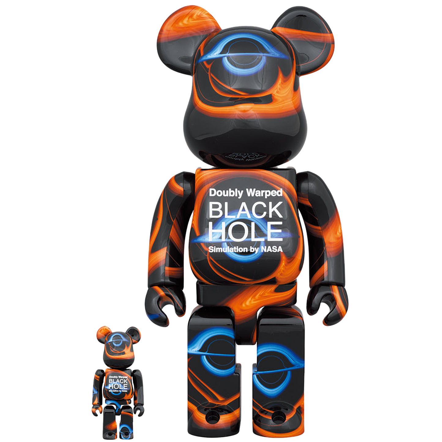 BE@RBRICK Doubly Warped BLACK HOLE 100％ & 400％