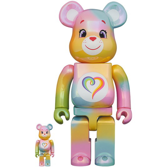 BE@RBRICK 爱心熊(TM) 团结熊(TM) 100% 和 400%