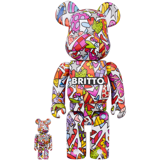 BE@RBRICK ROMERO BRITTO HEART 100％ & 400％《2024年5月発売・発送予定 受注期間は2月10日まで》