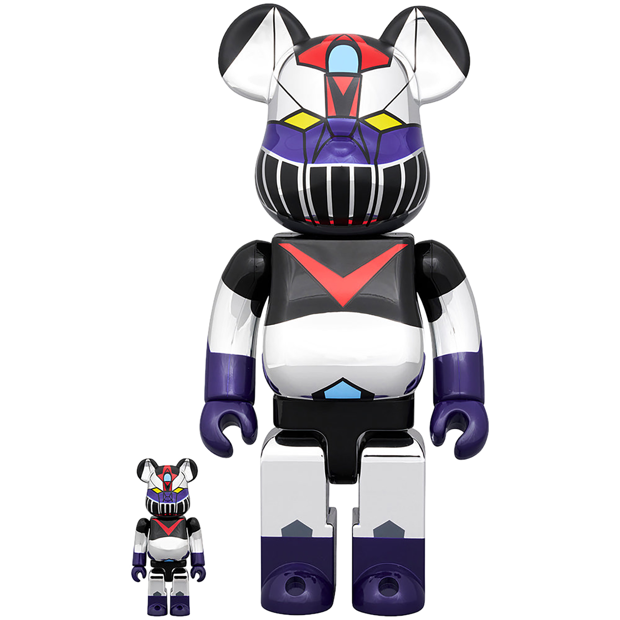 BE@RBRICK Great Mazinger Plated Ver. 100％ & 400％