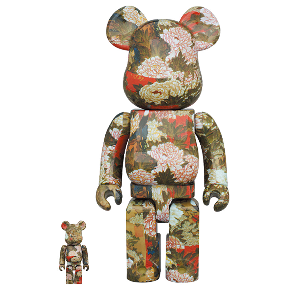 BE@RBRICK 伊藤若冲「牡丹小禽図」100％ & 400％_0