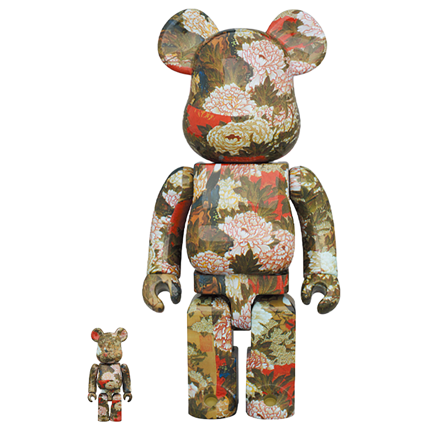 BE@RBRICK 伊藤若冲「牡丹小禽図」100％ & 400％
