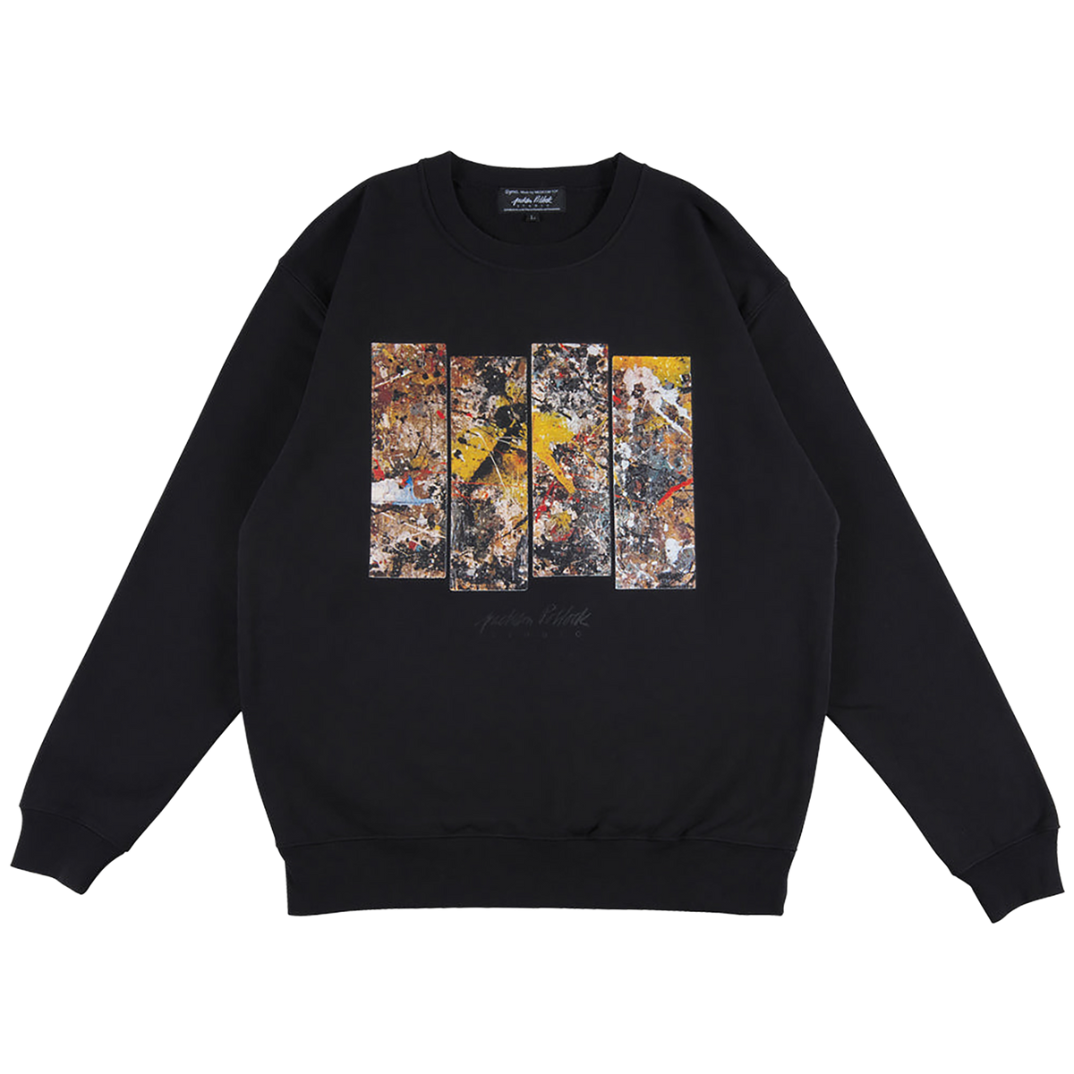 Jackson Pollock Studio CREWNECK SWEATSHIRT "Floor Boards 01"