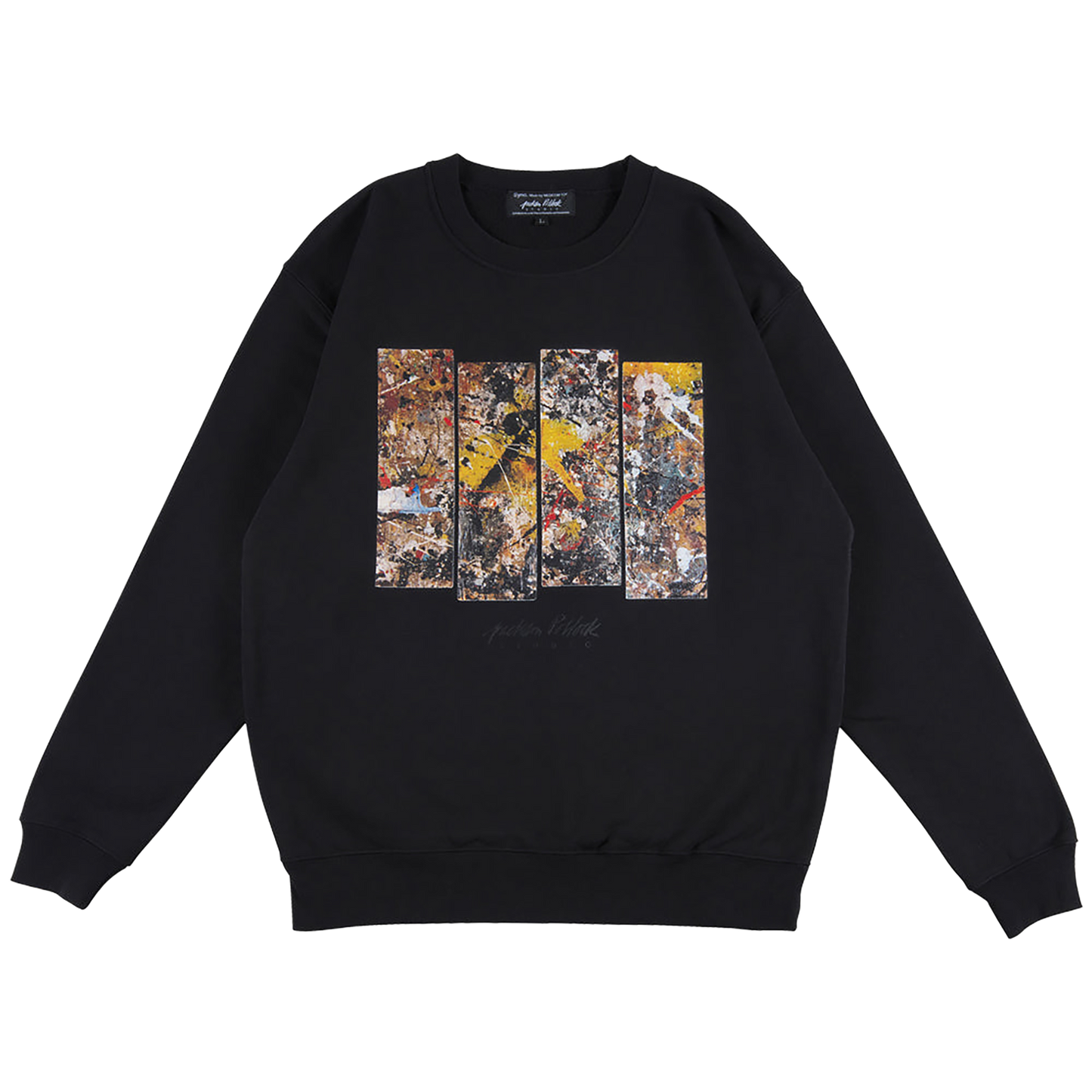 Jackson Pollock Studio CREWNECK SWEATSHIRT "Floor Boards 01"