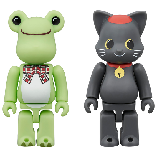 BE@RBRICK 青蛙泡菜和 NY@BRICK 黑猫皮埃尔 100% 2 件套