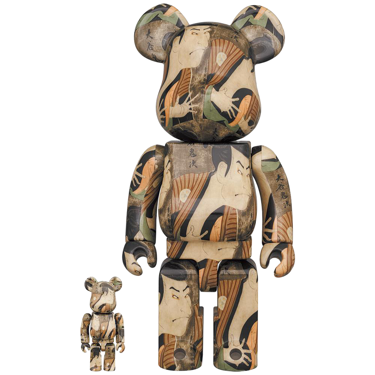 BE@RBRICK 東洲斎写楽 「三代目大谷鬼次の奴江戸兵衛」100％ & 400