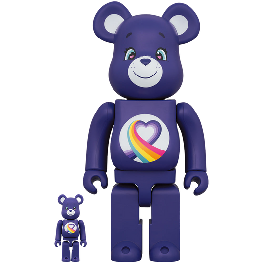 BE@RBRICK 爱心小熊(TM) 彩虹心熊(TM) 100% & 400%