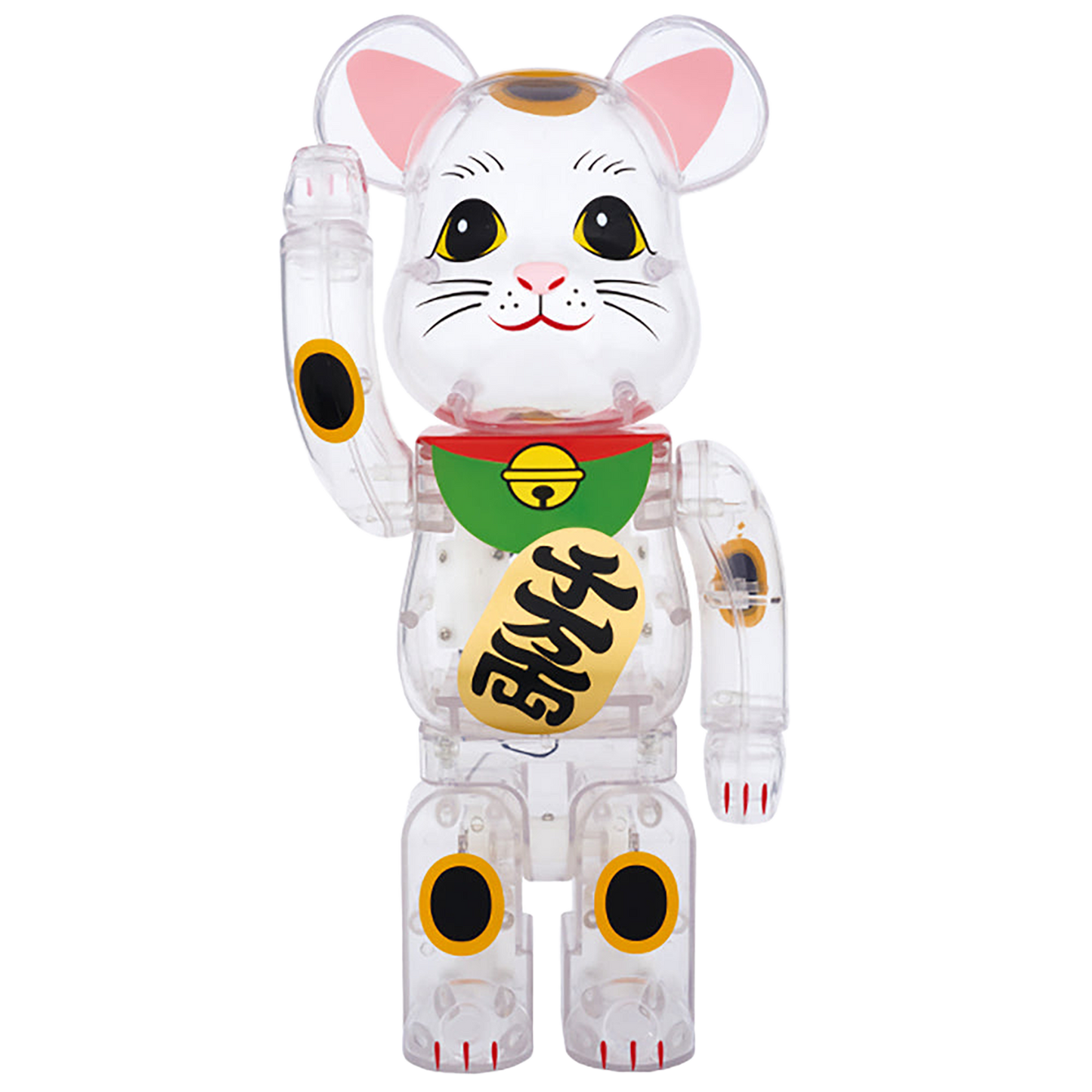 BE@RBRICK 招き猫 透明400％