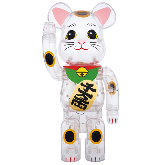 BE@RBRICK 招き猫 透明400％