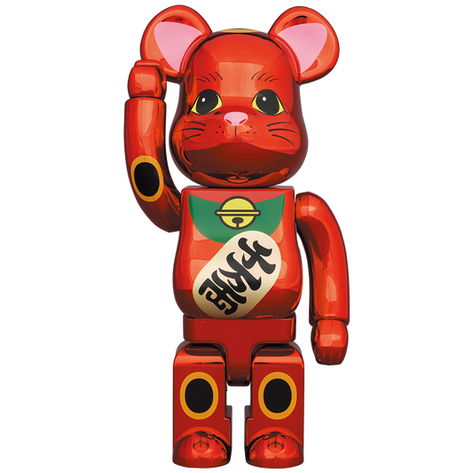 BE@RBRICK Maneki Neko Plum Gold Plating 400％