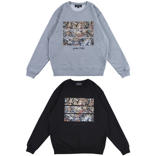 Jackson Pollock Studio CREWNECK SWEATSHIRT "Floor Boards 02"