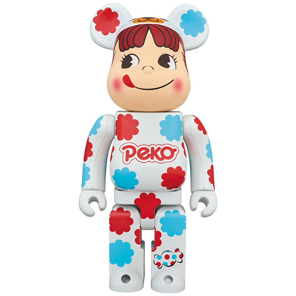 BE@RBRICK 着ぐるみ ペコちゃん ミルキー 白メッキ 100％ & 400％_2