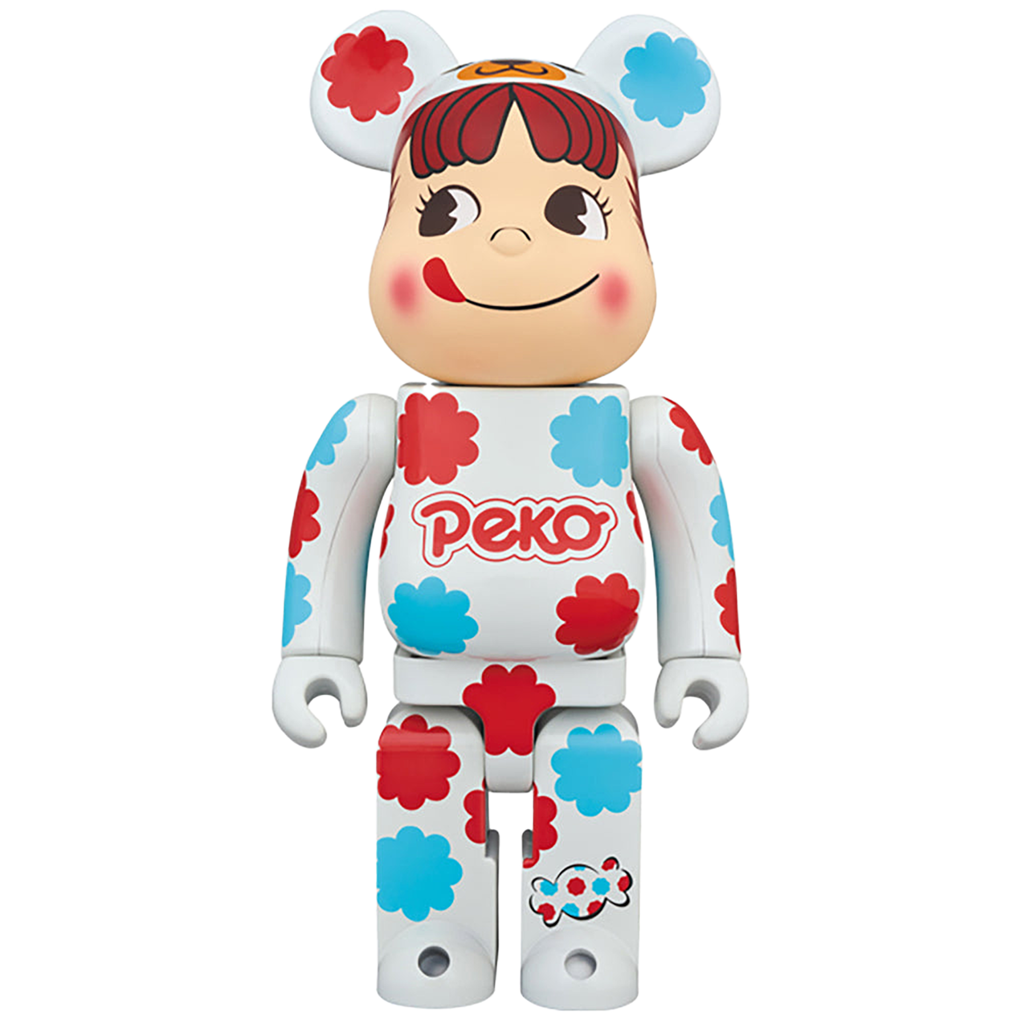 BE@RBRICK 着ぐるみ ペコちゃん ミルキー 白メッキ 100％ & 400％
