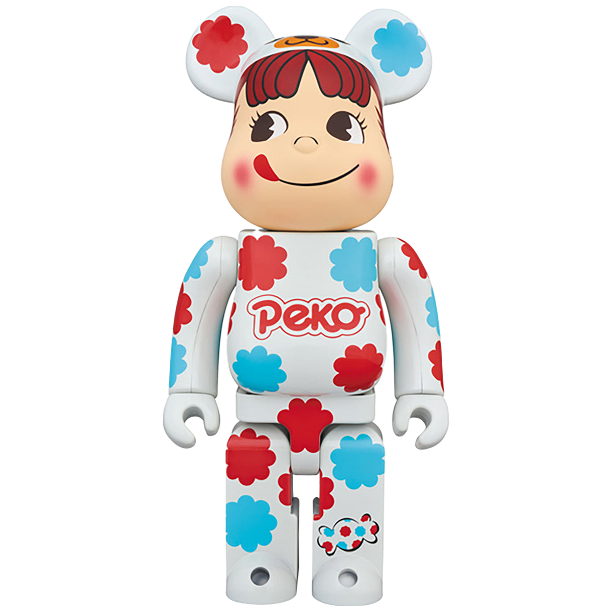 BE@RBRICK 着ぐるみ ペコちゃん ミルキー 白メッキ 100％ & 400％
