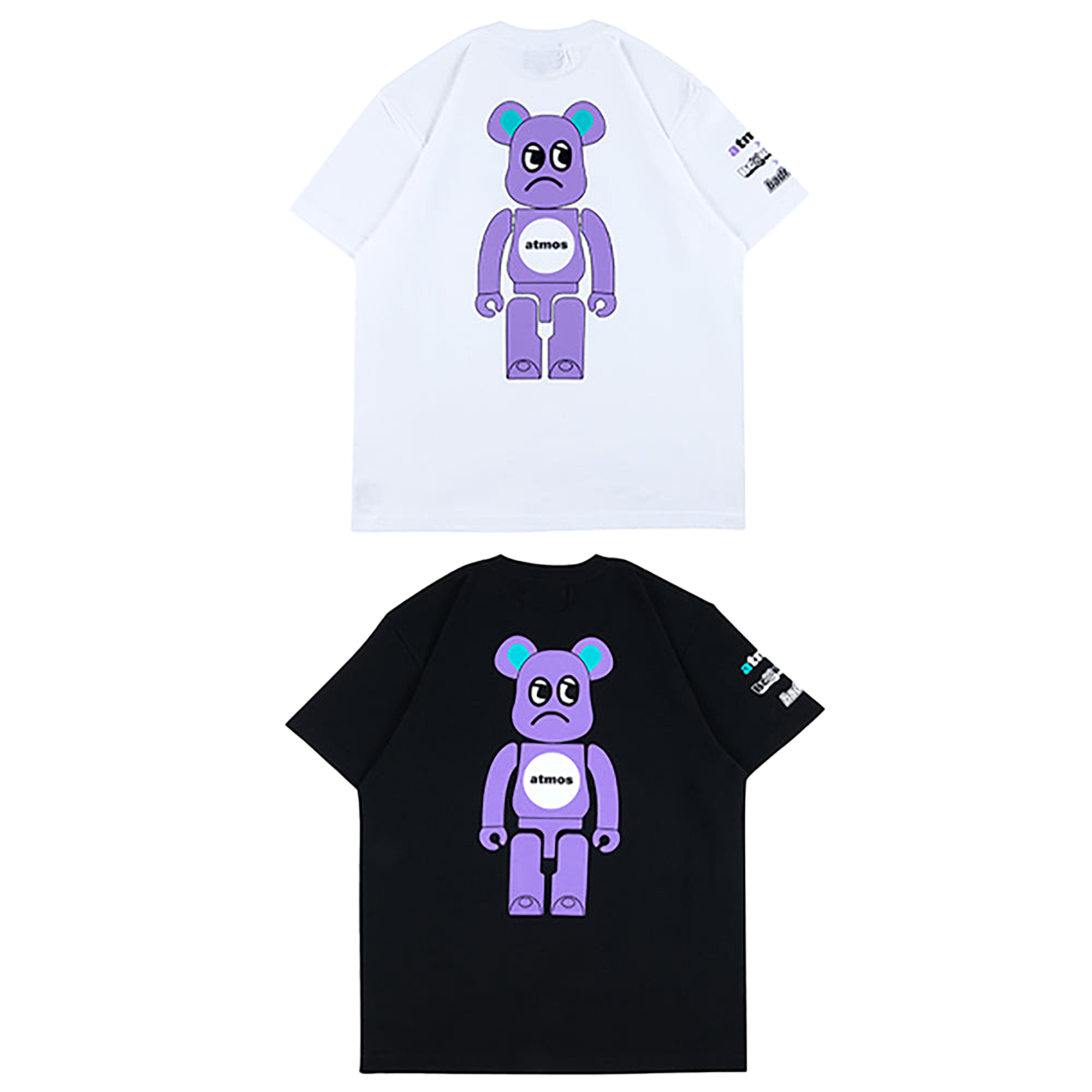 atmos × BE@RBRICK × BADMOOD S/S TEE