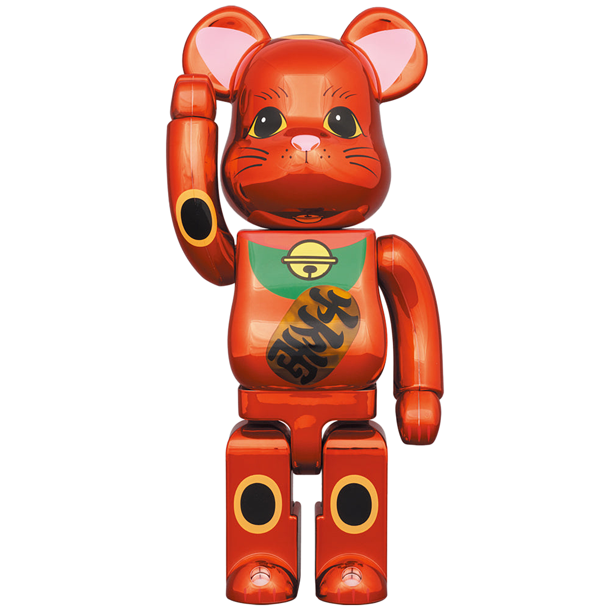 BE@RBRICK Maneki Neko Plum Gold Plating 400% Luminous
